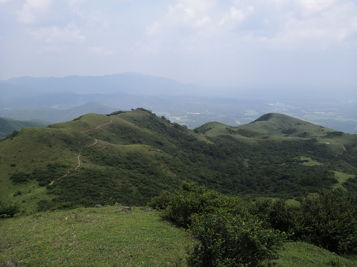 恩平龙头岭之牛塘山行走在碧草如茵的高山草原