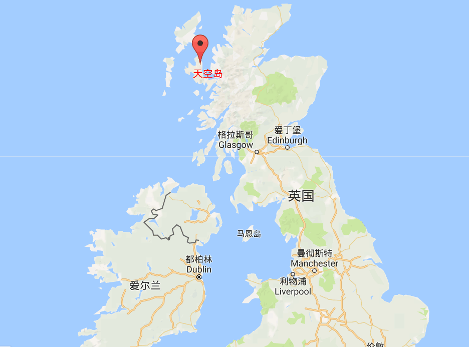               天空岛的地理位置