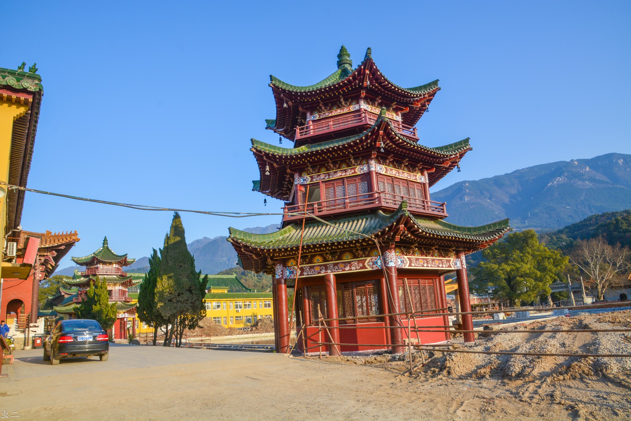 芦山行13 东林寺 聪明泉 文佛塔 慧远祖师纪念塔古塔巡礼系列之127