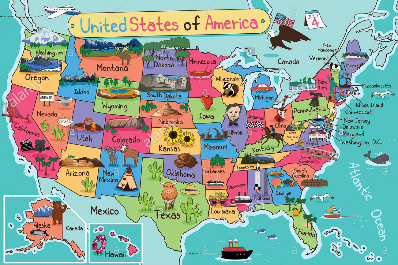 美国首都华盛顿地图图片