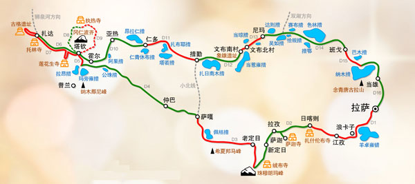 行程概览之阿里南线