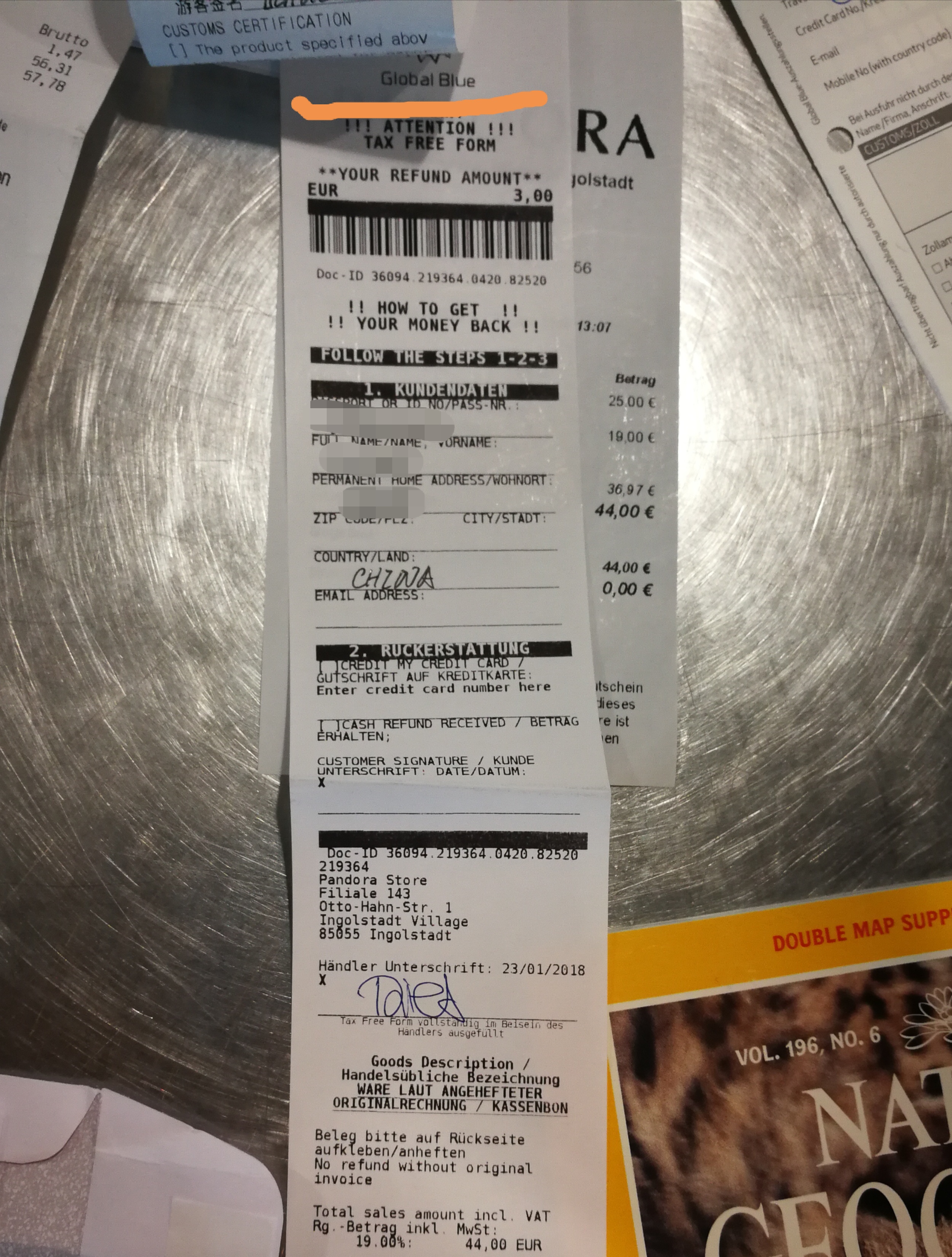 在德国购买的东西 可以在瑞士日内瓦机场退税吗 我是德国坐火车去瑞士 请问在哪里可 马蜂窝