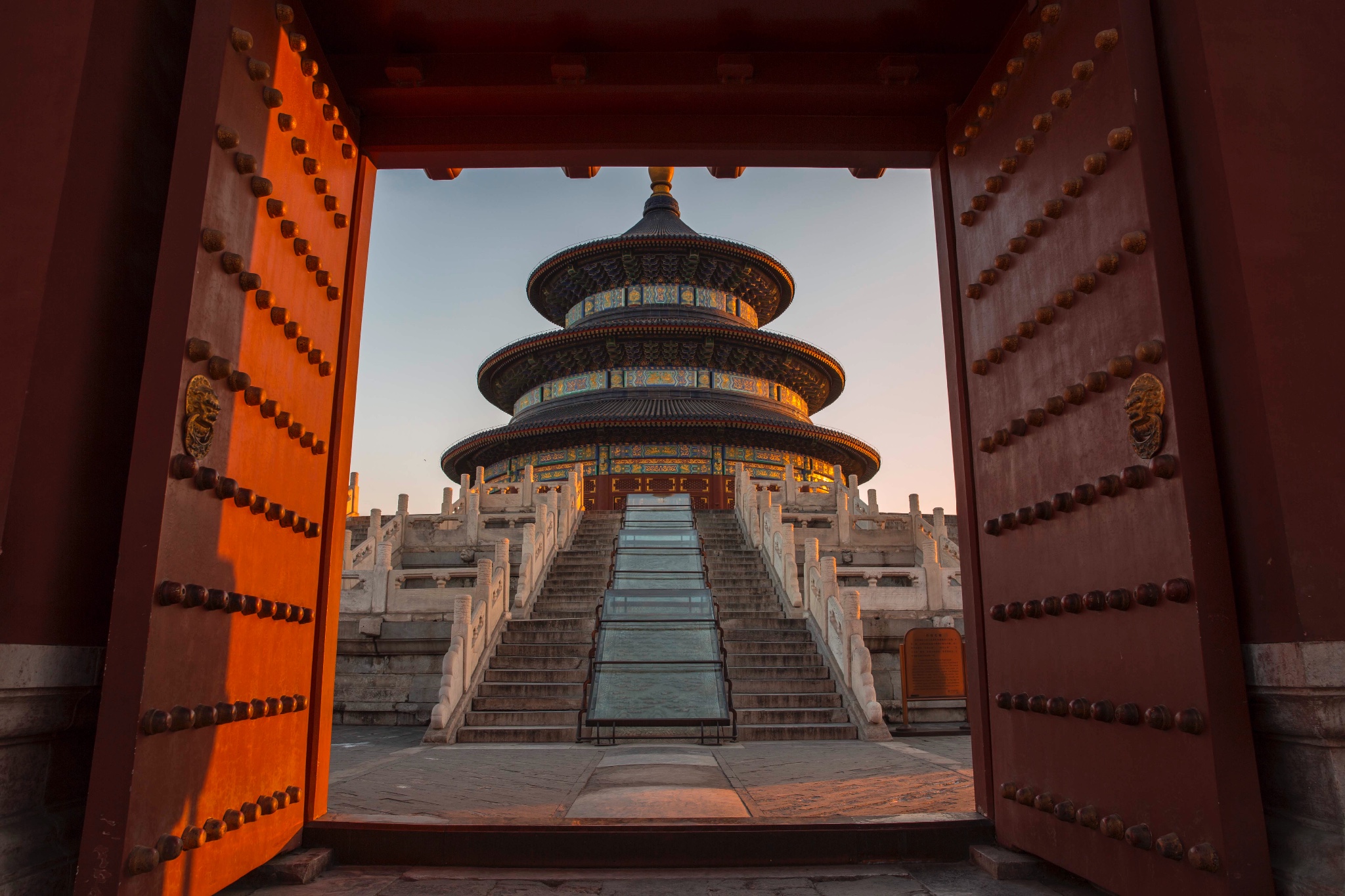 深冬中的北平城皇家宫殿