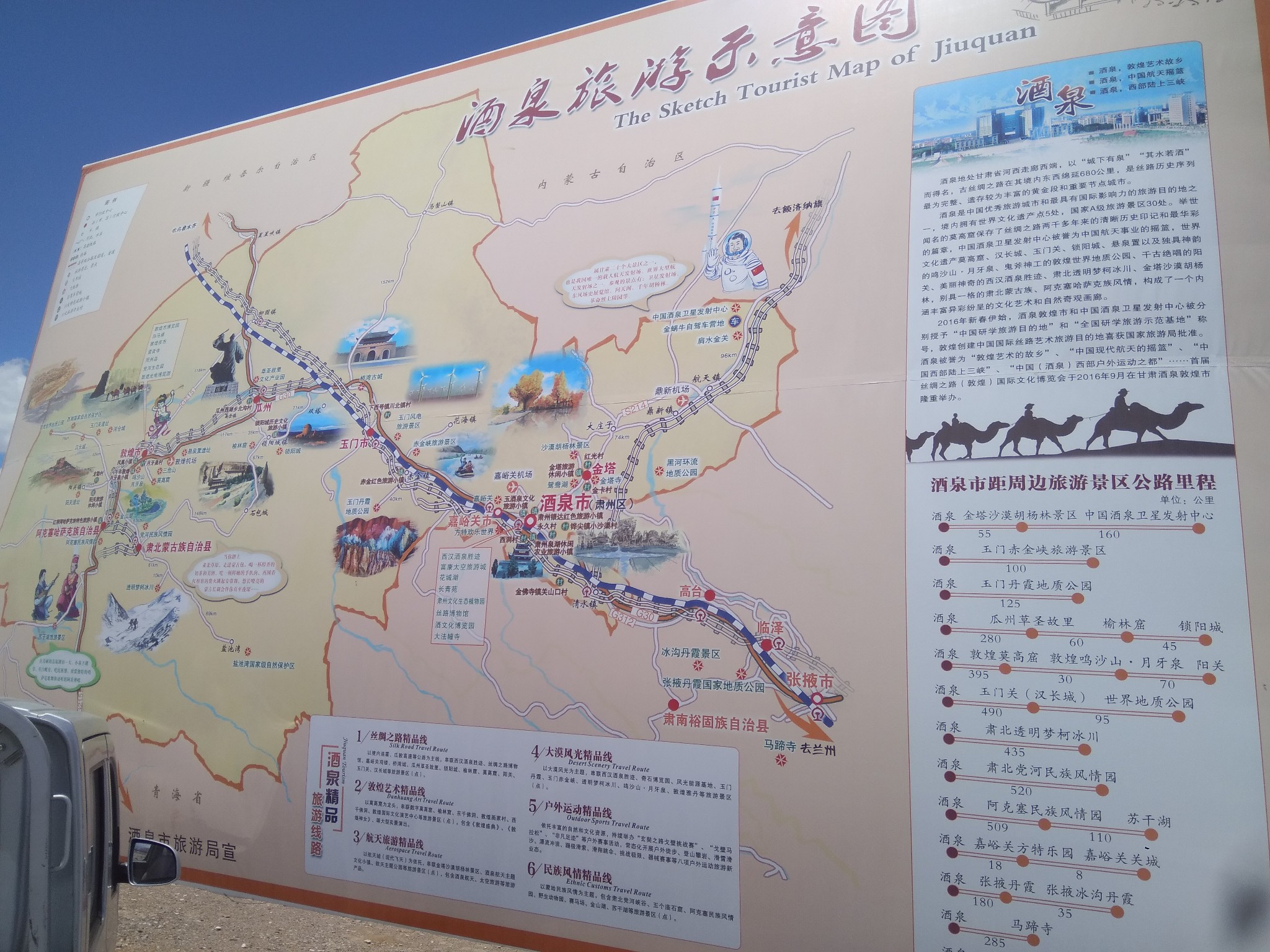 GanSu Tourist Map