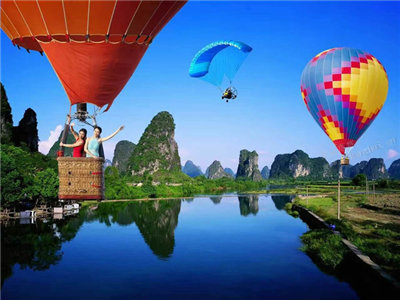 桂林阳朔旅游品质游 银子岩/热气球/徒步遇龙河 (纯玩品质)
