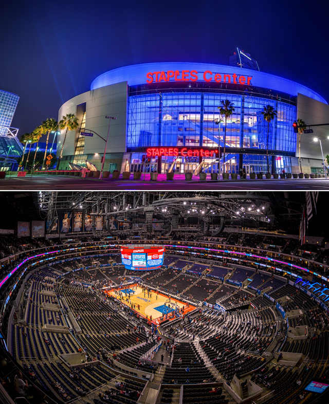 斯台普斯中心,又名史泰博中心,是nba唯一被两支球队共用的球馆(洛杉矶