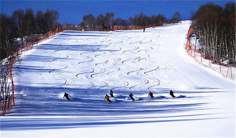 张家口长城岭滑雪场图片