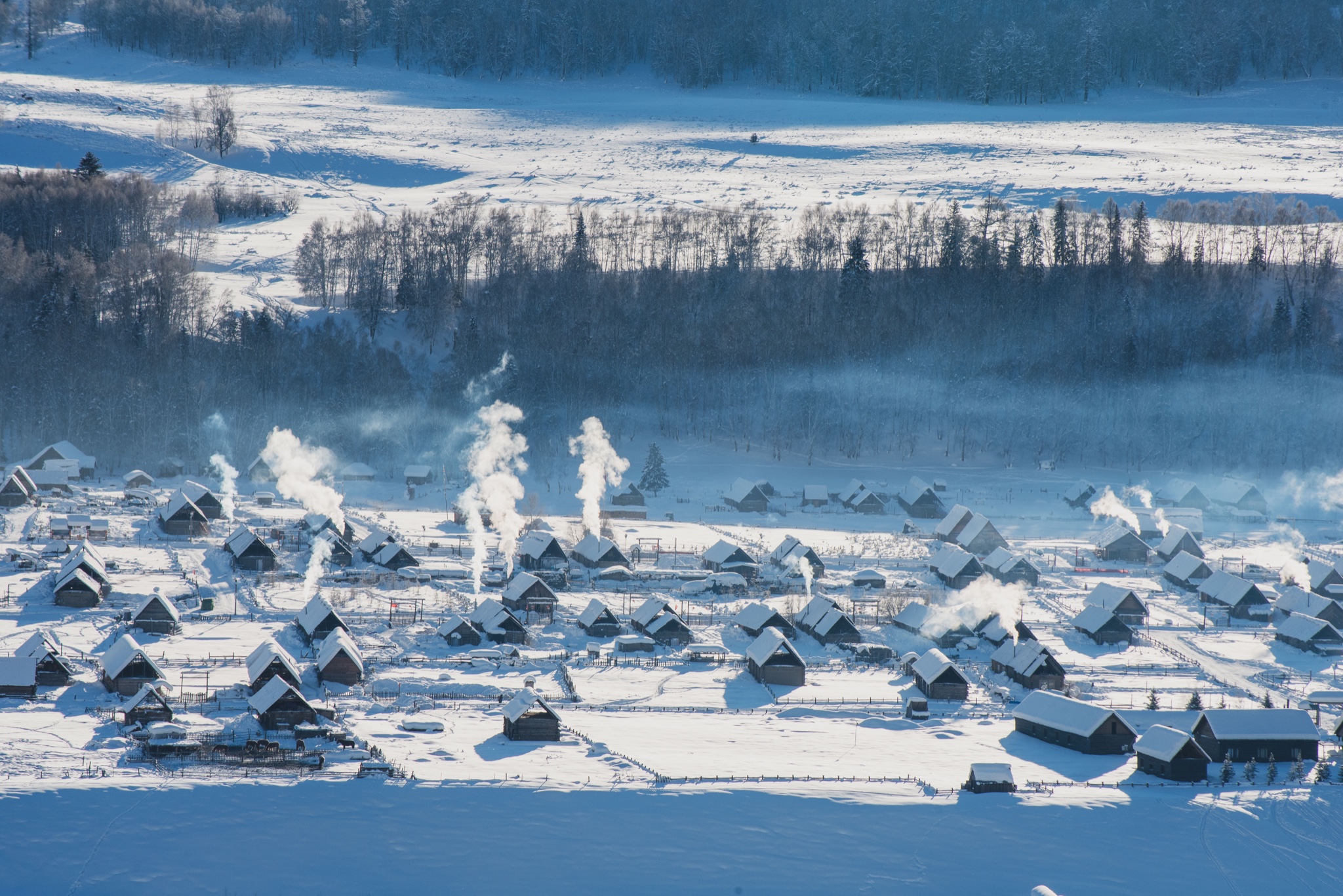 冬日喀纳斯,梦中的冰雪童话世界