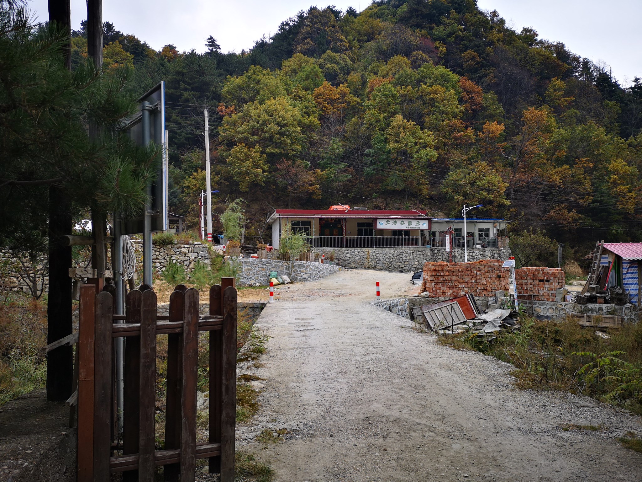鸡窝子山沟中赏景