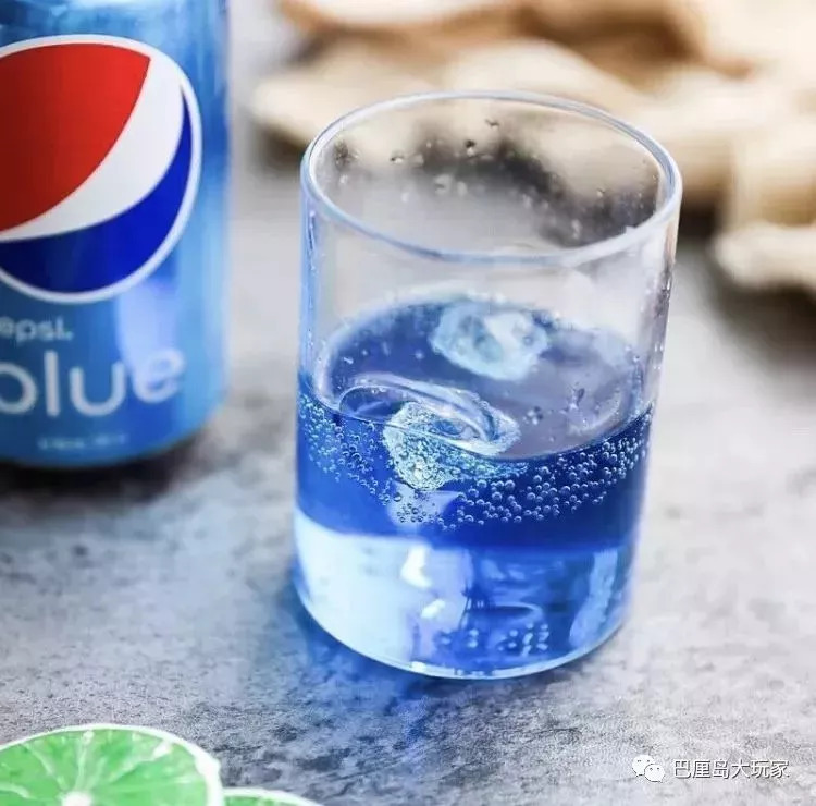             蓝色可乐 blue pepsi