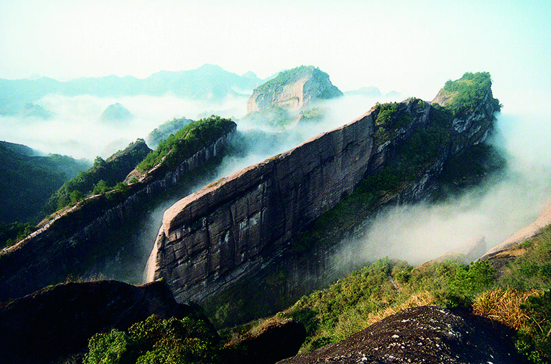 福建龙岩连城冠豸山石门湖风景区