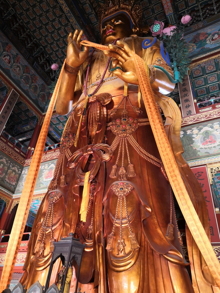 法轮殿再往后是 永佑殿再往里是 雍和宫了在往里走是 雍和门雍和宫