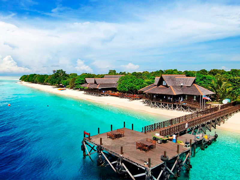 仙本那马达京汀巴汀巴岛邦邦岛跳岛一日游1元接机自家快艇邦邦岛双翼