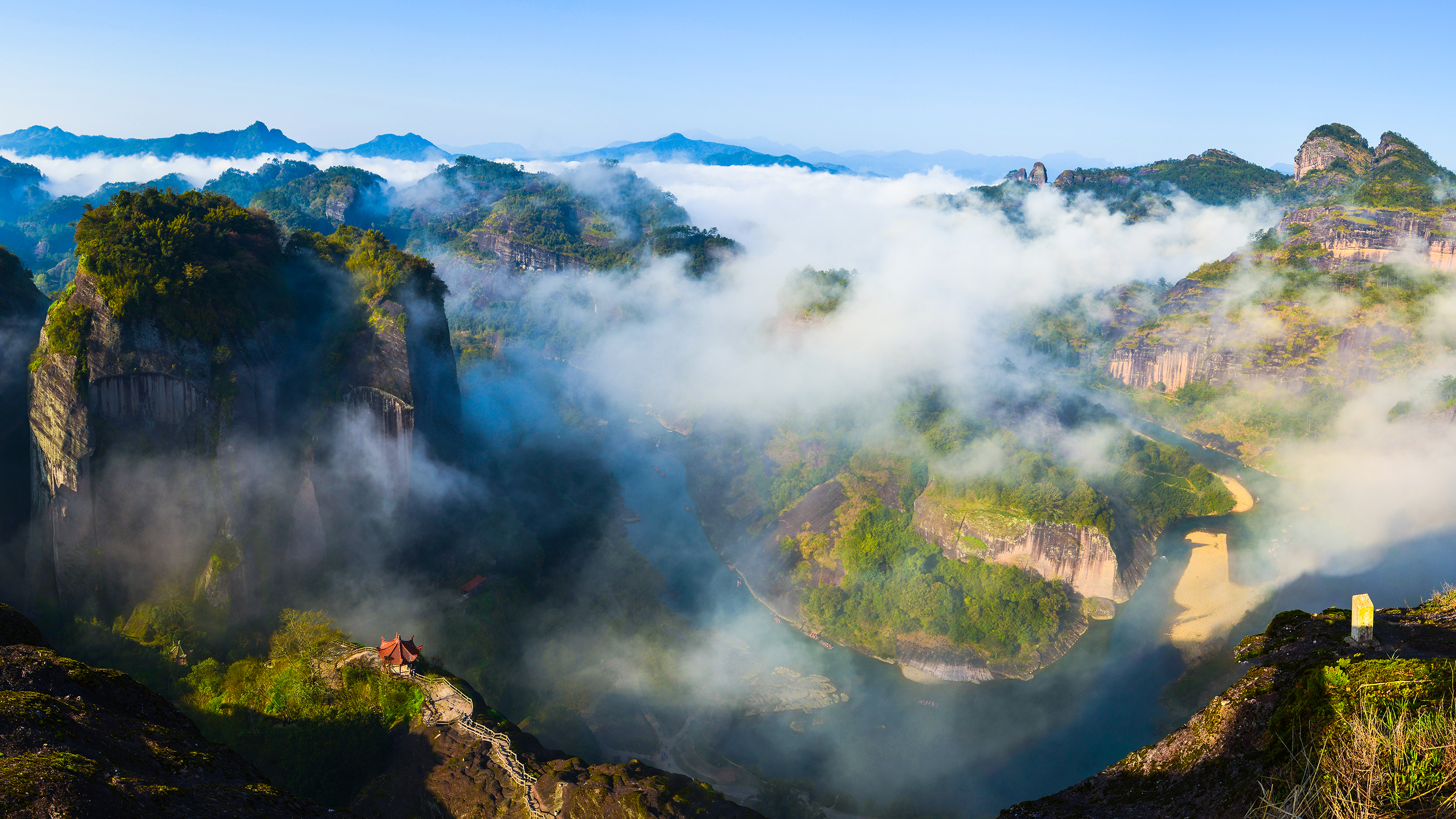 12人vip轻奢团 武夷山天游峰 九曲溪竹筏漂流经典一日游【纯玩团一价