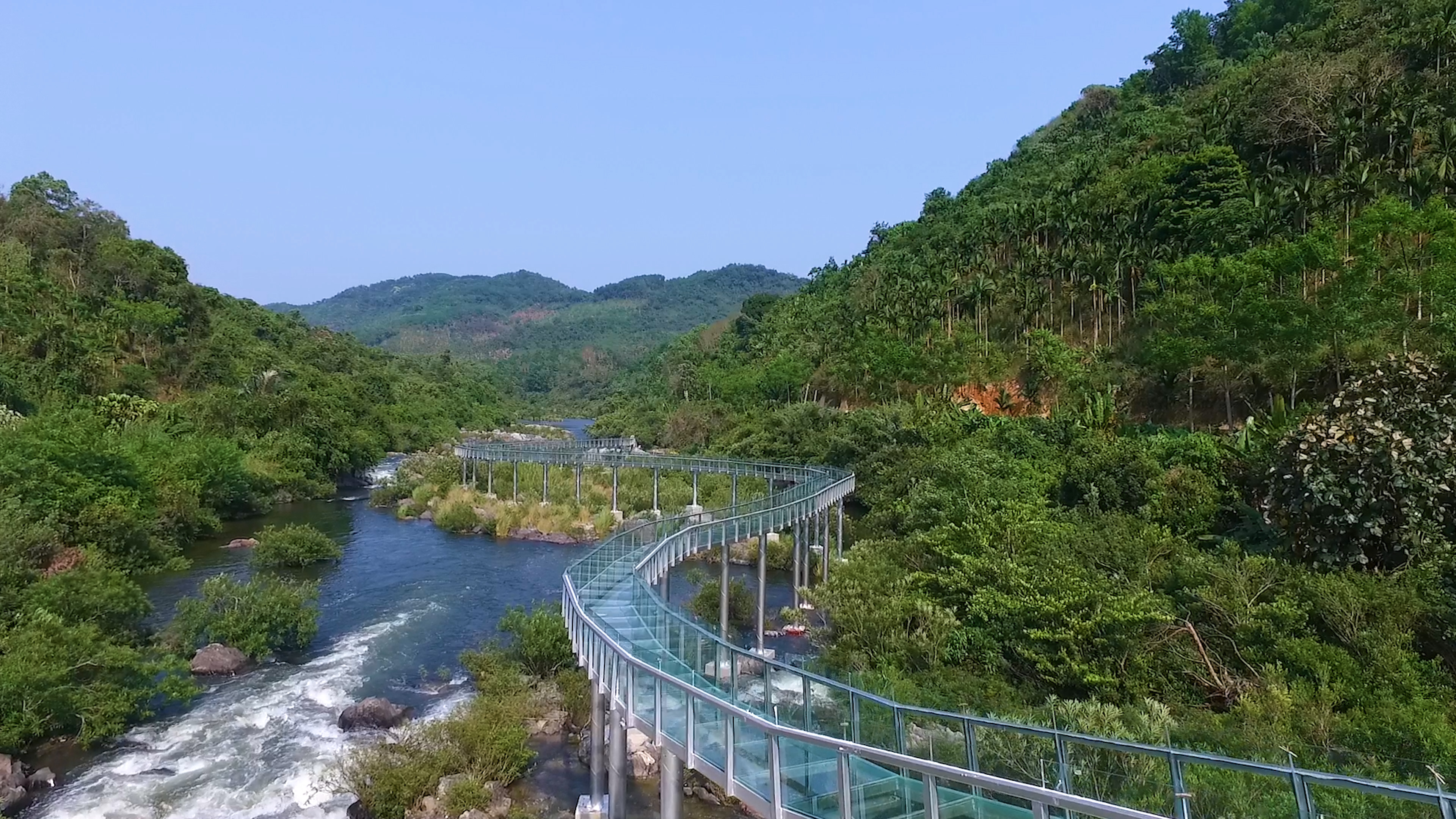 琼中峡空中玻璃漂流·天然峡谷漂流·山水乐园门票(惊险刺激·这个