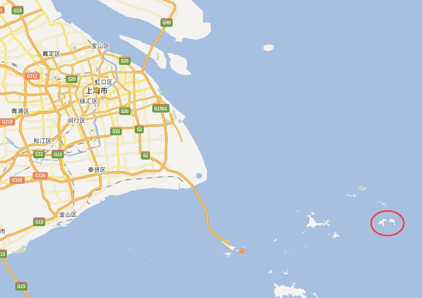               枸杞岛的地图正确