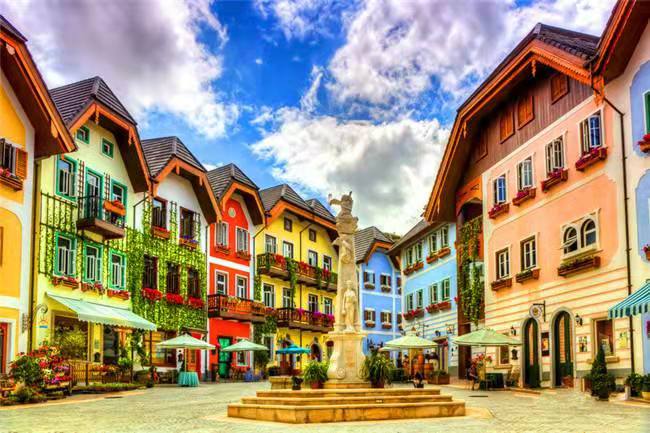 惠州西湖网红双月湾西班牙小镇畅游巽寮湾2日游汕头出发住巽寮湾公寓