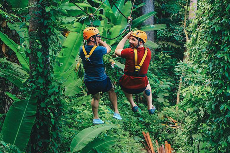 泰国 普吉岛哈努曼世界丛林飞跃/ skyline adventure ( 酒店接送 丛林