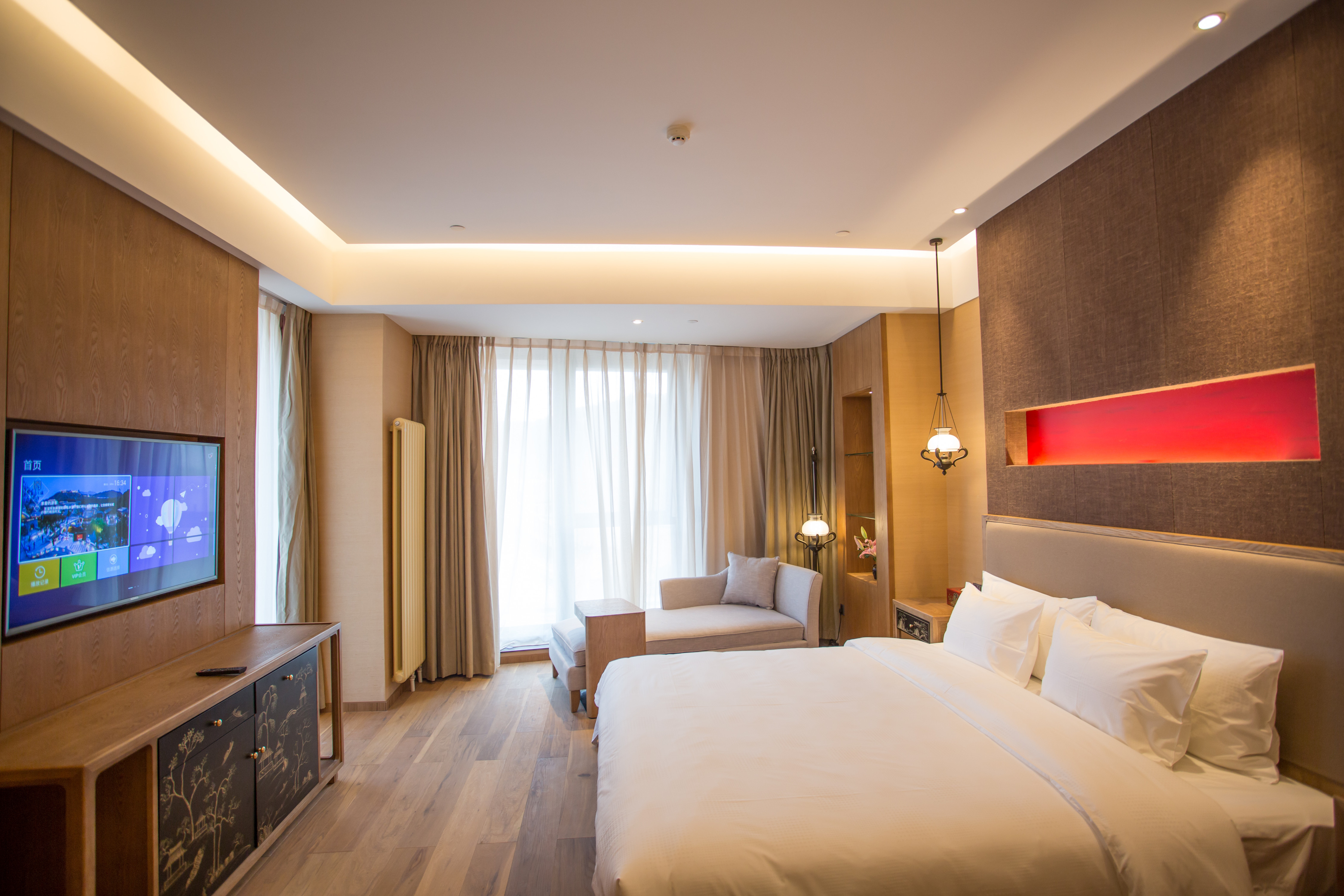 京郊周边古北水镇古北之光温泉酒店2天1晚酒景套餐温泉票古北水镇门票