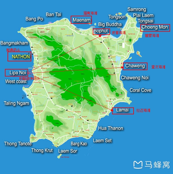 「泰国苏梅岛旅游地图高清」✅ 泰国苏梅岛旅游地图高清图片