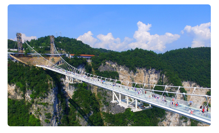 精品热售张家界大峡谷玻璃桥天门山高空观光索道纯玩2日游尊享团景区0