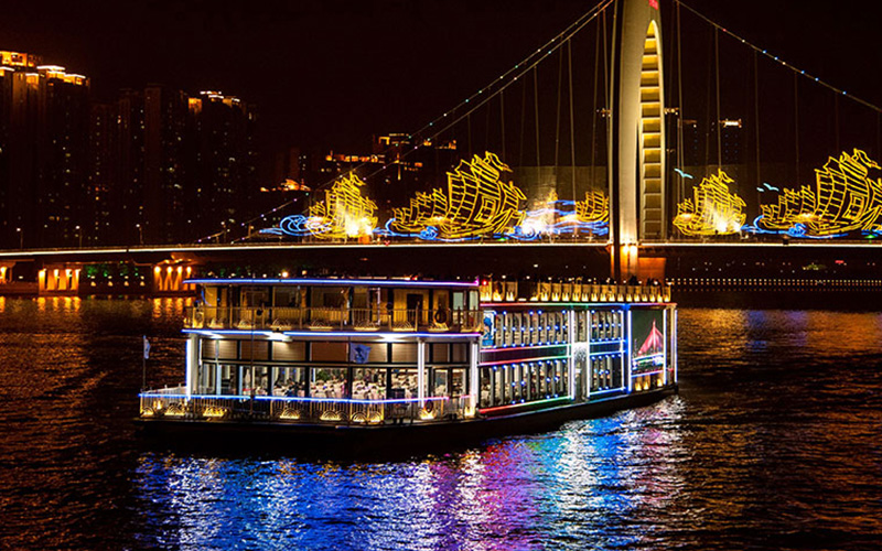 神广州日报号)(广州财富号)(珠水百年号)(广发证券号)夜游观光游船票