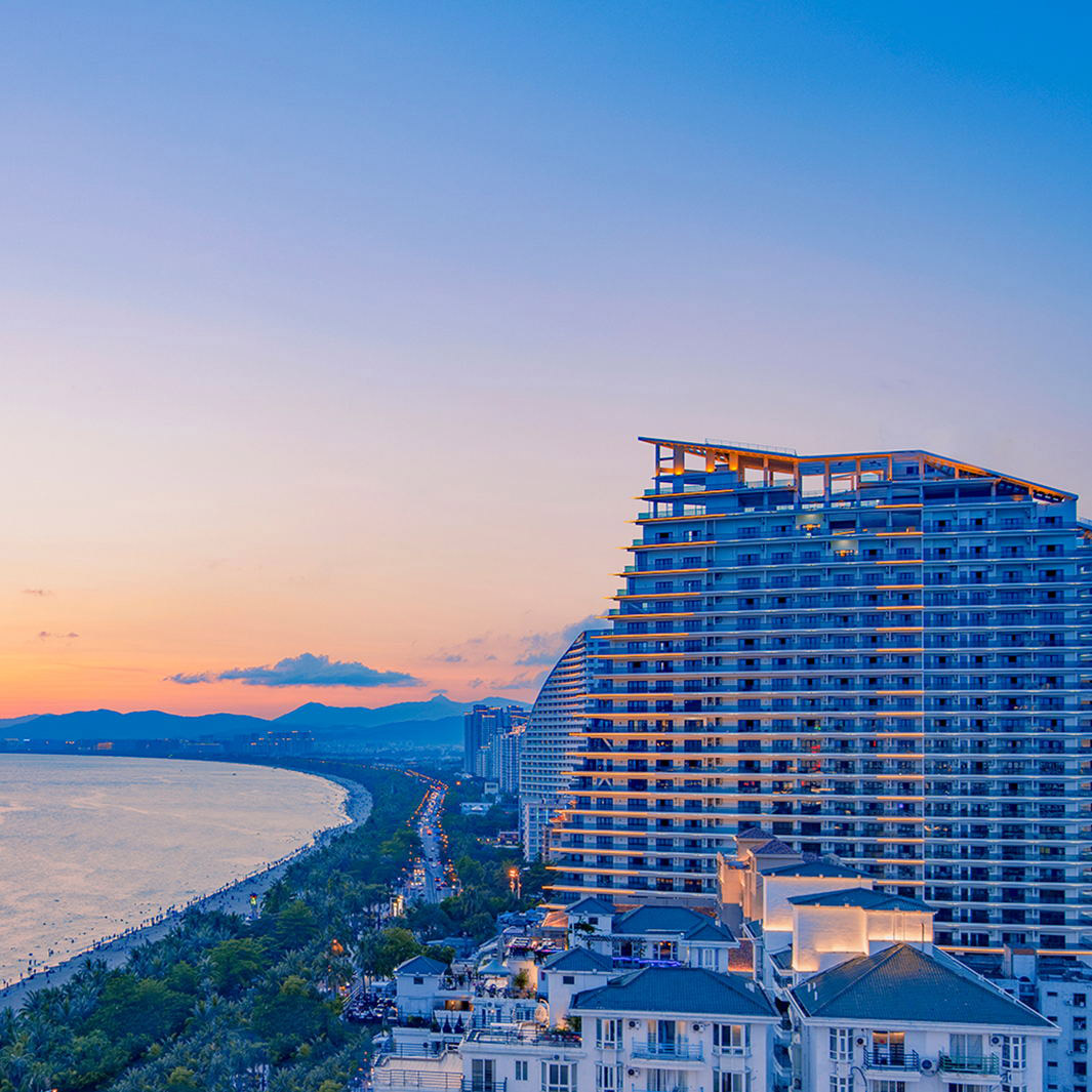 三亚湾洛克铂金酒店23晚套餐享超级海景房视房态升一级每日双早蜜月