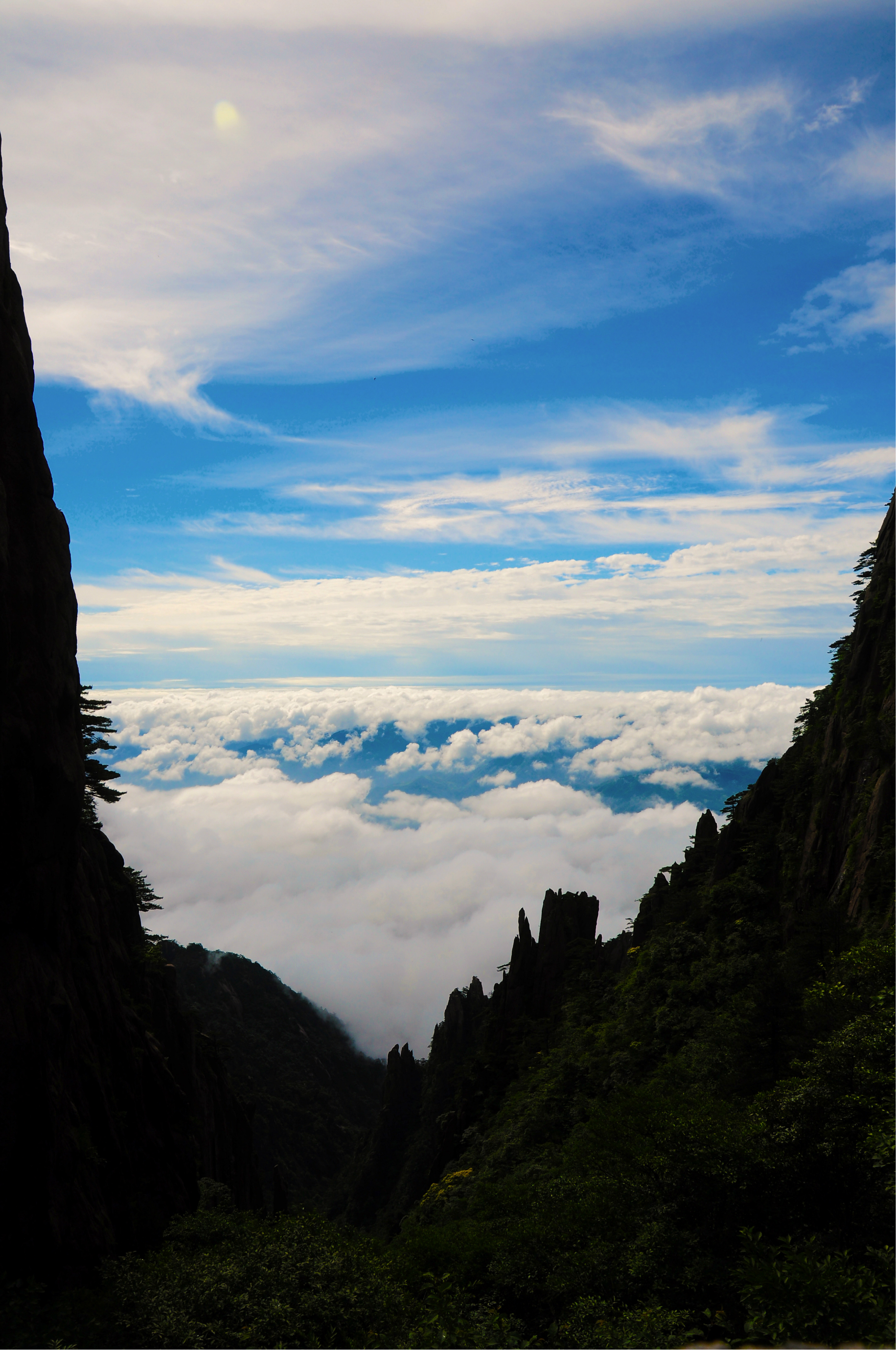 端午節黃山旅遊—落日,夕陽,雲海 - 馬蜂窩