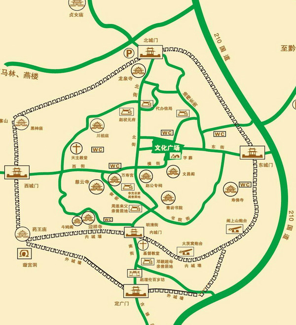 黔灵山公园地图图片