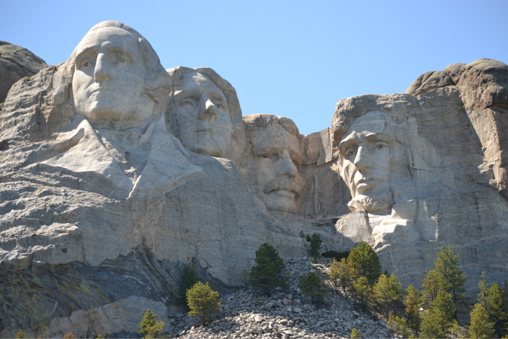 美国总统巨石-疯马巨石-熊公园