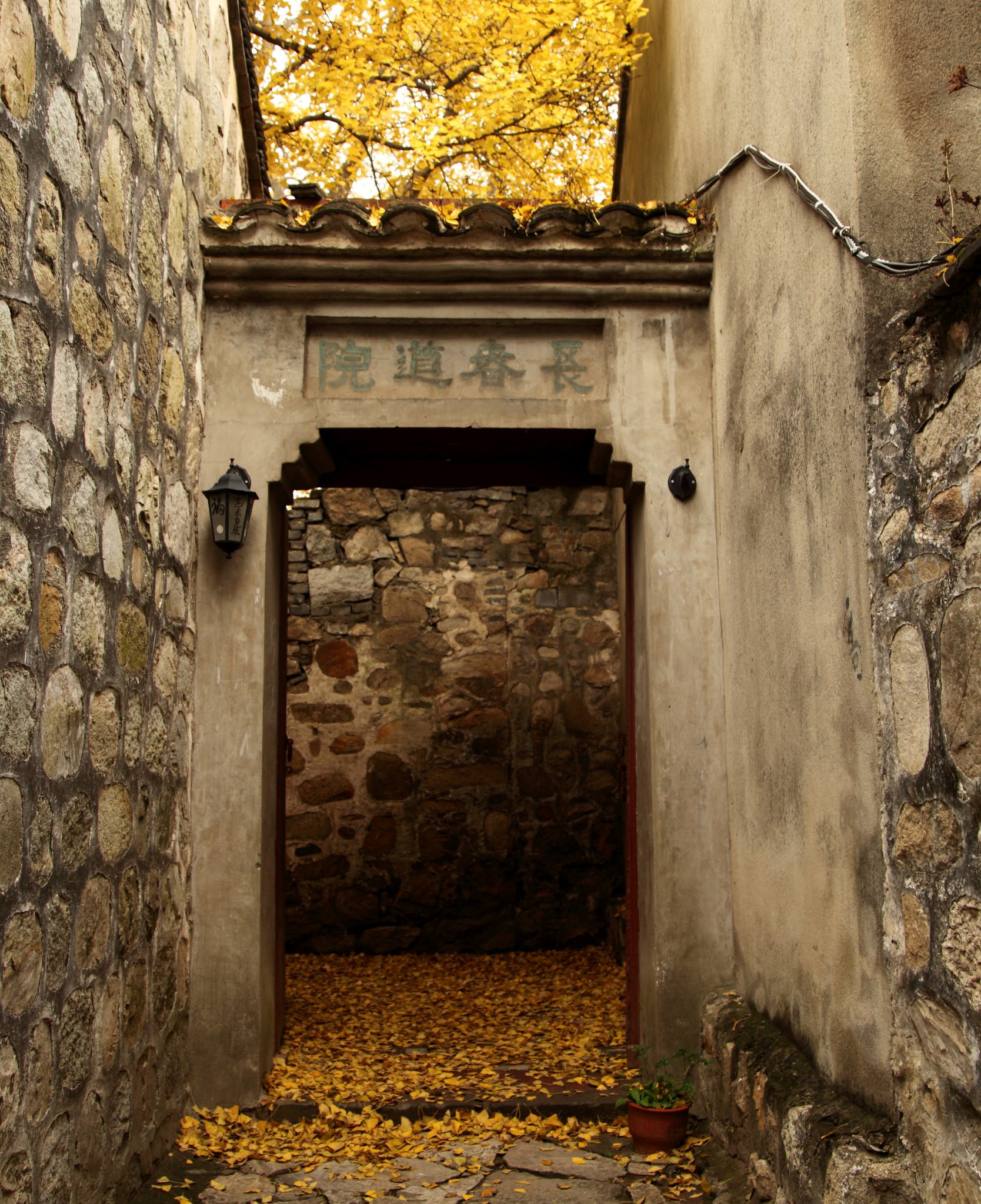 蚌埠荊塗山,在禹王宮賞寂靜秋天