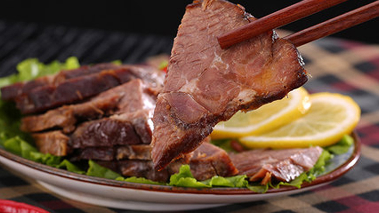 【月盛斋】北京特色熟食 五香烧羊肉 200g*2袋(包邮)