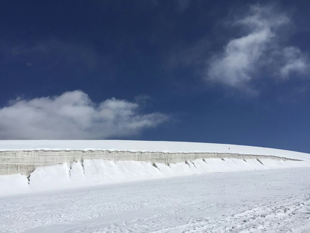 八一冰川积雪终年不滑,夏天避暑是好地方.