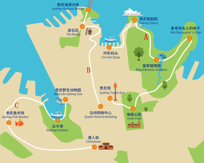 悉尼游玩攻略:三条经典路线带你逛悉尼